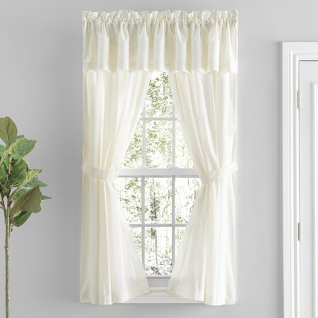 Ricardo Ricardo Simplicity Rod Pocket Tailored Curtain Panel Pair with Tie-Backs 04436-70-245-02